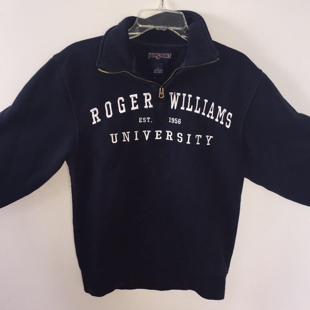 Roger Williams University zip up sweatshirt